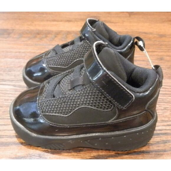 Air Jordans CN8096 Black Shoes Toddler Kids Size 6C - Picture 4 of 5